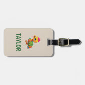 かわいいキッズおもしろいパーソナライズされたカラフルバッグリュック ラゲッジタグ (正面横)