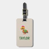 かわいいキッズおもしろいパーソナライズされたカラフルバッグリュック ラゲッジタグ (正面縦)