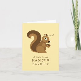 かわいいキッズの森のスクワレル ノートカード