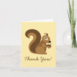 かわいいキッズの森の squirrel ノートカード