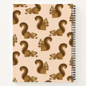 かわいいキッズの森の squirrel ノートブック (裏面)