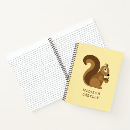 かわいいキッズの森の squirrel ノートブック