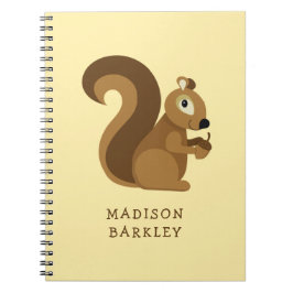 かわいいキッズの森の squirrel ノートブック