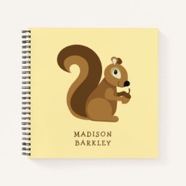 かわいいキッズの森の squirrel ノートブック