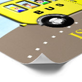 かわいいキッズアルファベットレターBバスポスタープリント ポスター (角)