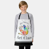 かわいいキッズアートカスタムクラス絵を描 エプロン (着用した状態)
