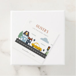 かわいいキッズアーバン車の道路任意の年齢誕生日 フェイバータグ