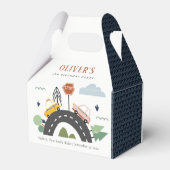 かわいいキッズアーバン車の道路任意の年齢誕生日 フェイバーボックス (裏面サイド)