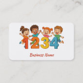 かわいいキッズカスタムのチュートリン教えグのインストラクター 名刺 (裏面)