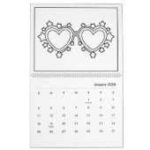 かわいいキッズカラーリングブックカレンダー カレンダー (1月 2026)