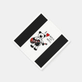 かわいいキッズギターロックアンドロールTeddyミュージックパーティー スタンダードカクテルナプキン (角)