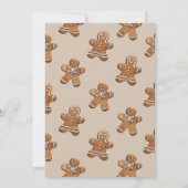 かわいいキッズクッキー交換ホリデークリスマス 招待状 (裏面)