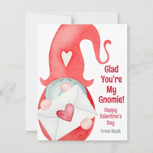 かわいいキッズクラスルームのバレンタインデー格言 シーズンカード (正面)