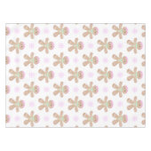 かわいいキッズクリスマスジンジャーブレッドのクッキーパターン テーブルクロス (正面(横))