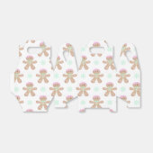 かわいいキッズクリスマスジンジャーブレッドのクッキーパターン フェイバーボックス (折り畳みなし)