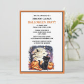 かわいいキッズコスチュームハローウィンパーティ招待状 招待状 (スタンド正面)