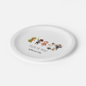 かわいいキッズコスチュームハローウィンパーティ紙プレート ペーパープレート (アングル)