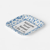 かわいいキッズサボサボサボテン植物ベビーシャワー ペーパープレート (傾斜あり)