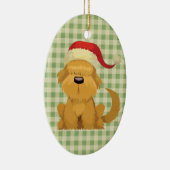 かわいいキッズサンタパピークリスマス セラミックオーナメント (右)