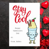 かわいいキッズスクールクラスルームの友人バレンタインカード