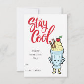 かわいいキッズスクールクラスルームの友人バレンタインカード (正面)