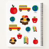 かわいいキッズスクール ノートブック (裏面)