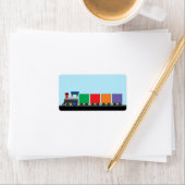 かわいいキッズチョオ列車 ラベル (インサイチュ)