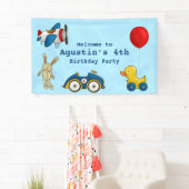 かわいいキッズトイズバースデーパーティー 横断幕 (インサイチュ)