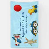 かわいいキッズトイズバースデーパーティー 横断幕 (縦)