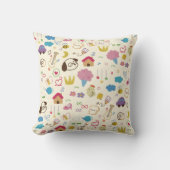 かわいいキッズドードルパターン クッション (正面)