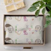 かわいいキッズドードルパターン 薄葉紙 (ギフト)