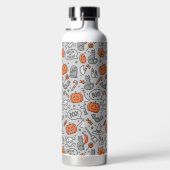 かわいいキッズハロウィンドールパターン ウォーターボトル (右面)