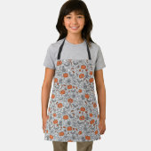 かわいいキッズハロウィンドールパターン エプロン (インサイチュ)