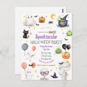 かわいいキッズハロウィンポストカード ポストカード (正面/裏面)