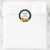 かわいいキッズハロウィン感謝していハウス ラウンドシール (バッグ)