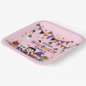 かわいいキッズハロウィーンの衣装パーティー ペーパープレート (傾斜あり)