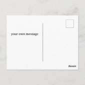 かわいいキッズハロウィーンの衣装パーティー ポストカード (裏面)