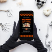 かわいいキッズハロウィーンの衣装パーティー 招待状