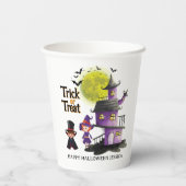 かわいいキッズハロウィーンの衣装パーティー 紙コップ (裏面)