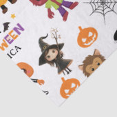 かわいいキッズハロウィーンの衣装パーティー 薄葉紙 (詳細)