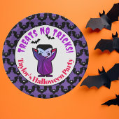 かわいいキッズハロウィーンモンスターズパーティー ペーパープレート