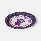 かわいいキッズハロウィーンモンスターズパーティー ペーパープレート (アングル)