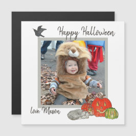 かわいいキッズハロウィーン写真磁気カード