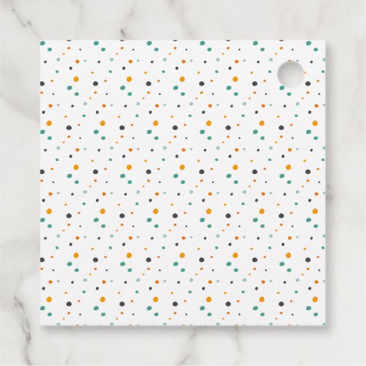 かわいいキッズハロウィーン誕生日トリックまたはトリートパーティー フェイバータグ (裏面)