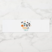 かわいいキッズハロウィーン誕生日トリックまたはトリートパーティー ペットボトルラベル (シングルラベル)