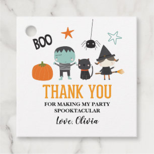 かわいいキッズハロウィーン誕生日パーティーありがとう フェイバータグ