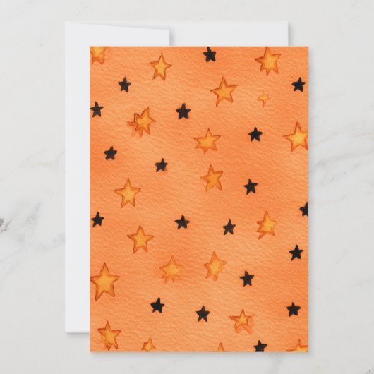 かわいいキッズハロウィーン誕生日パーティーの招待状 招待状 (裏面)