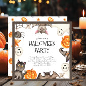 かわいいキッズハローウィンパーティ 招待状