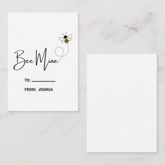 かわいいキッズバパーソナライズされたンタイン ノートカード (正面/裏面)