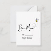 かわいいキッズバパーソナライズされたンタイン ノートカード (正面)